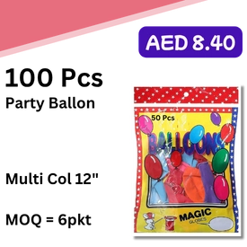 Multi Col Ballons 12in